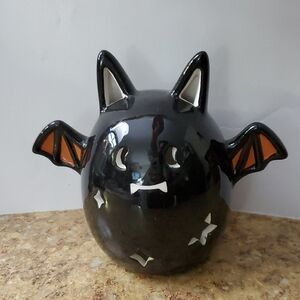 Black Ceramic Bat Nightlight